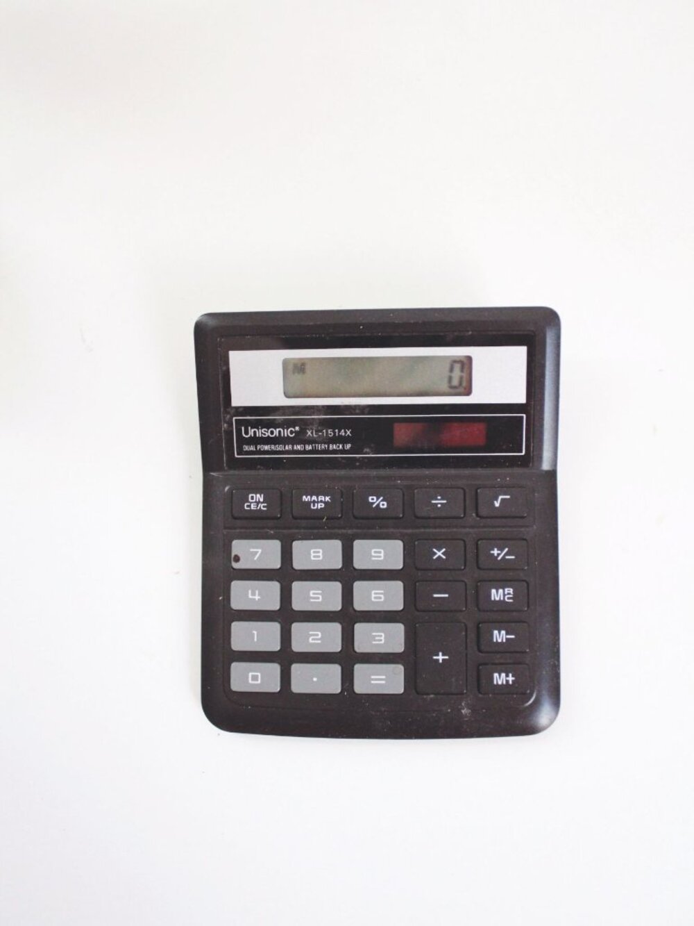 Unisonic XL-1514X Vintage Calculator Dual Power Solar & Battery Back Up Retro